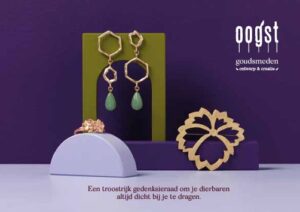 Gedenksieraden en assieraden van Oogst Goudsmeden in Amsterdam