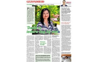 De Telegraaf David is ieder dag bij ons